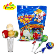 Milk Assorted Double Flavor Lollipop Filling Bubble Gum